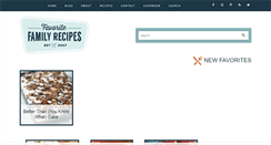 Desktop Screenshot of favfamilyrecipes.com