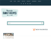Tablet Screenshot of favfamilyrecipes.com